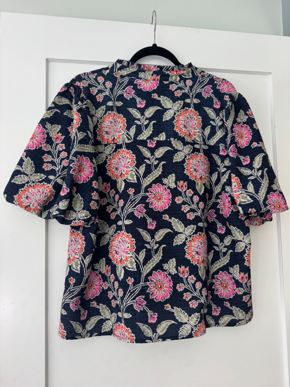 THML Ginny Puff Sleeve Boho Floral Top, Size Large. - Picture 2 of 4